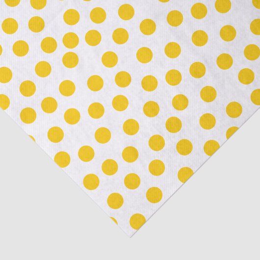 Gele poka Dots Tissuepapier (Detail)