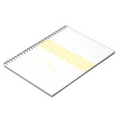 Gele Poka Stippen Notitieboek (Linkerzijde)