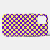 Gele pokadots met Paarse achtergrond STaylor Case-Mate iPhone Case (Achterkant (horizontaal))
