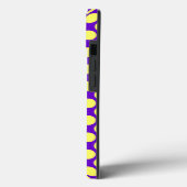 Gele pokadots met Paarse achtergrond STaylor Case-Mate iPhone Case (Achterkant / Links)