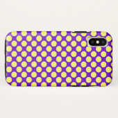 Gele pokadots met Paarse achtergrond STaylor Case-Mate iPhone Case (Achterkant (horizontaal))