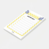 Gele polawdot en diamanten BELANGRIJK Post-it® Notes (Schuin)