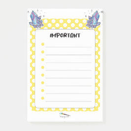 Gele polawdot en diamanten BELANGRIJK Post-it® Notes