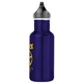 Gele politiesterster, gepersonaliseerd kind flesje waterfles  (Rechts)