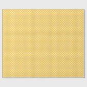  gele polka dot cadeaupapier (Vlak)