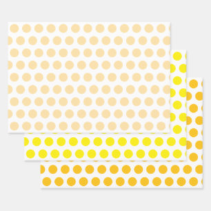 GELE POLKA STIP STIJLVOOLD EENVOUDIG MODERN MINIMA INPAKPAPIER VEL
