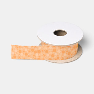 gele polka stippen in retro jaren zestig stijl satijnen lint