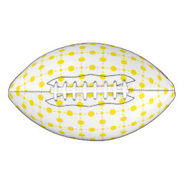 Gele polka stippen, polka stippenpatroon, stippen, american football