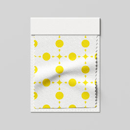 Gele polka stippen, polka stippenpatroon, stippen, stof
