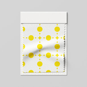 Gele polka stippen, polka stippenpatroon, stippen, stof