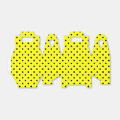 Gele polkadop bedankdoosjes (Uitgevouwen)