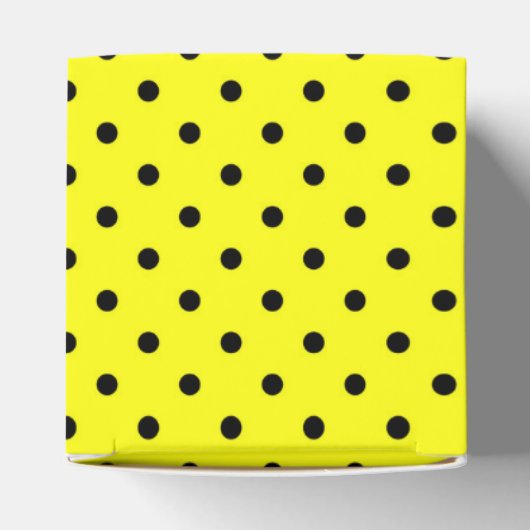 Gele polkadop bedankdoosjes (Bovenkant)