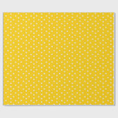Gele polkadots cadeaupapier (Vlak)
