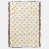 Gele polkadots deken (Voorkant Verticaal)