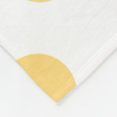 Gele polkadots fleece deken (Hoek)