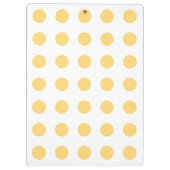 Gele polkadots klembord (Achterkant)