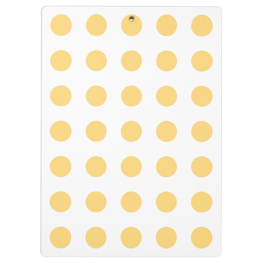 Gele polkadots klembord (Achterkant)