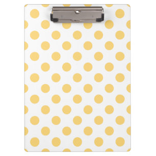 Gele polkadots klembord
