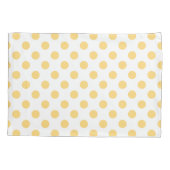 Gele polkadots kussensloop (Achterkant)
