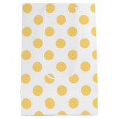 Gele polkadots medium cadeauzakje (Achterkant)
