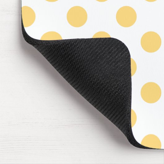 Gele polkadots muismat (Hoek)