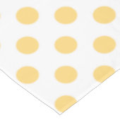 Gele polkadots tafelkleed (Gekanteld)