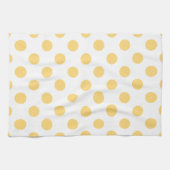Gele polkadots theedoek (Horizontaal)