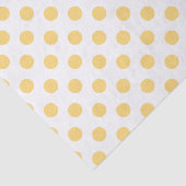 Gele polkadots tissuepapier (Detail)