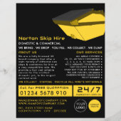 Gele pomp, Skip/Dumpster Company Adverteren Flyer (Voorkant)