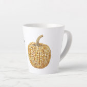 Gele Pompoen Latte Mok (Rechterhoek)