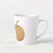 Gele Pompoen Latte Mok (Rechts)