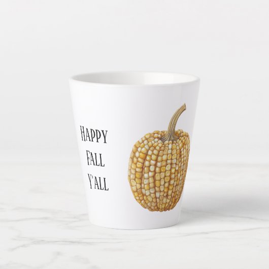 Gele Pompoen Latte Mok (Voorkant)