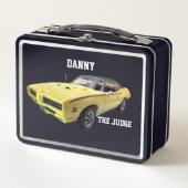 Gele Pontiac GTO - rechter Metal Lunch Box (Voorkant)