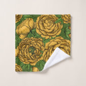 Gele pony bouquet bad handdoek (Wasdoekje)