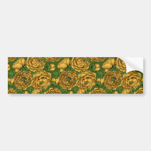 Gele pony bouquet bumpersticker