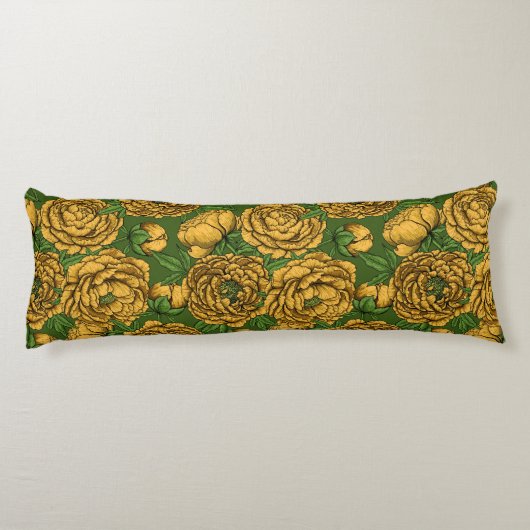 Gele pony bouquet lichaamskussen (Achterkant)