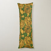 Gele pony bouquet lichaamskussen (Achterkant (Verticaal))