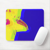 Gele Pop Art Narcis Muismat (Met muis)