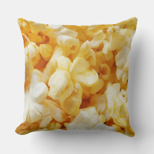 Gele Popcorn Katoenen Worp Kussen