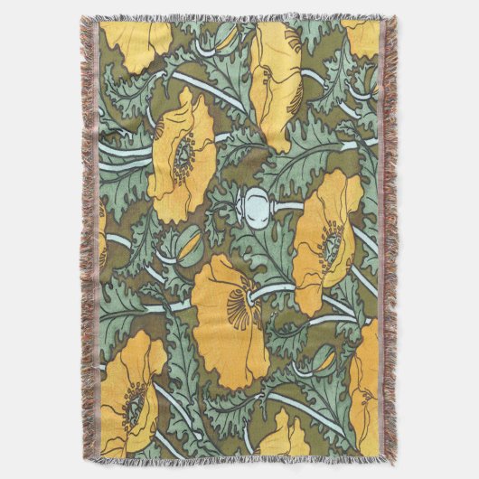 Gele  Poppy Deken (Voorkant Verticaal)