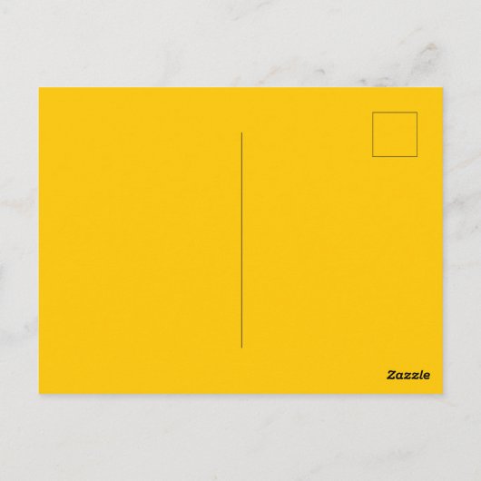 Gele positieve Inspirerend prijsopgave Briefkaart (Achterkant)