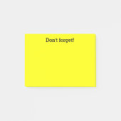 Gele post-it noten | Aangepaste kantoorbenodigdhed Post-it® Notes (Voorkant)