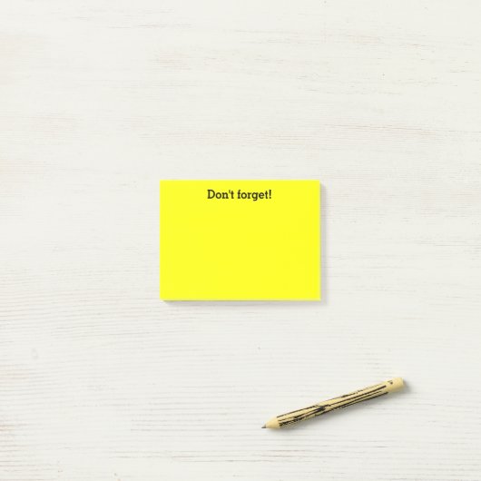 Gele post-it noten | Aangepaste kantoorbenodigdhed Post-it® Notes (Op bureau)