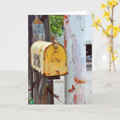 Gele postbus kaart (Gele Bloem)