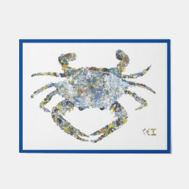 Gele pot-deur deurmat