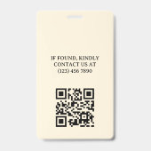 Gele Potloden Rode Appel School Docent ID Badge (Achterkant)