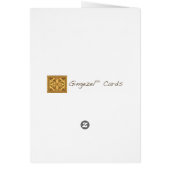 Gele Prairie Wildflower Card (Achterkant)