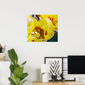 Gele Prickly Pear Cactus Poster (Thuiskantoor)
