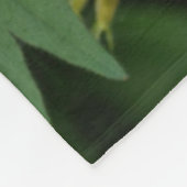 Gele Primrose Bloemen Abstract Fleece Deken (Hoek)