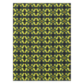 Gele Primrose Bloemen Abstract Tafelkleed (Voorkant)